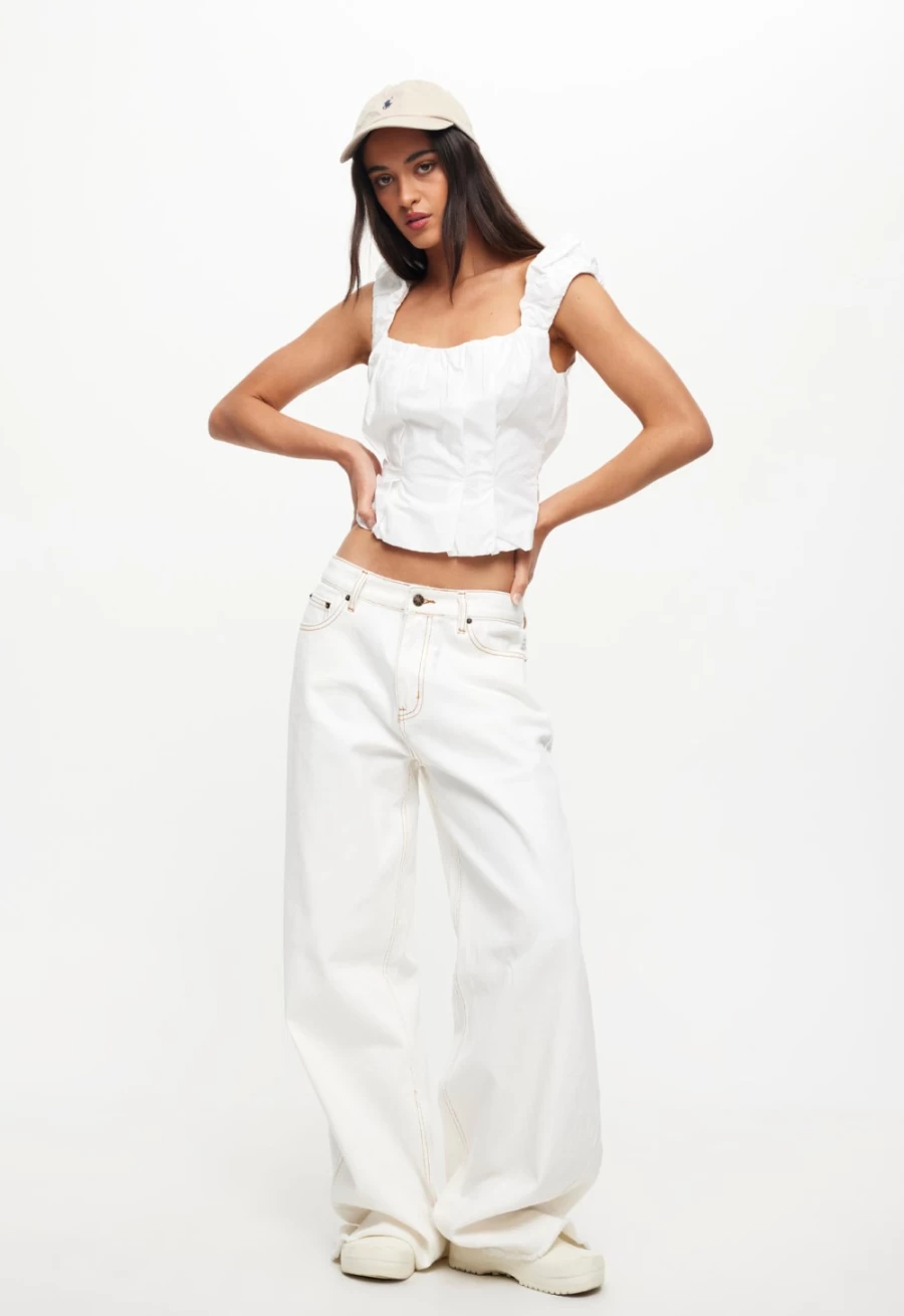 Lioness Women's Pearl Eivissa Baggy Jeans for Stylish Comfort