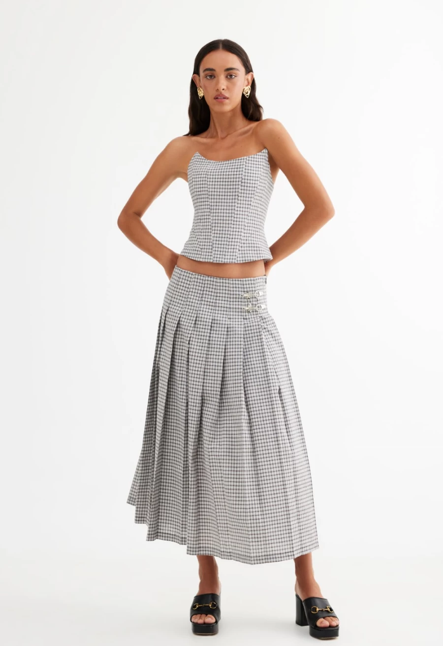 Lioness Women's Fame Midi Dress in Vintage Blue - Classic Style & Comfort