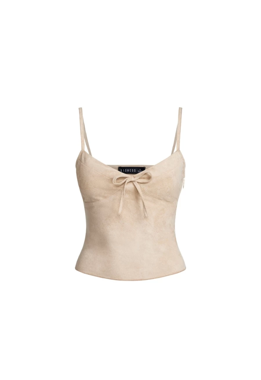 Lioness Women's Basic Instinct Top in Camel - Stylish Casual Blouse