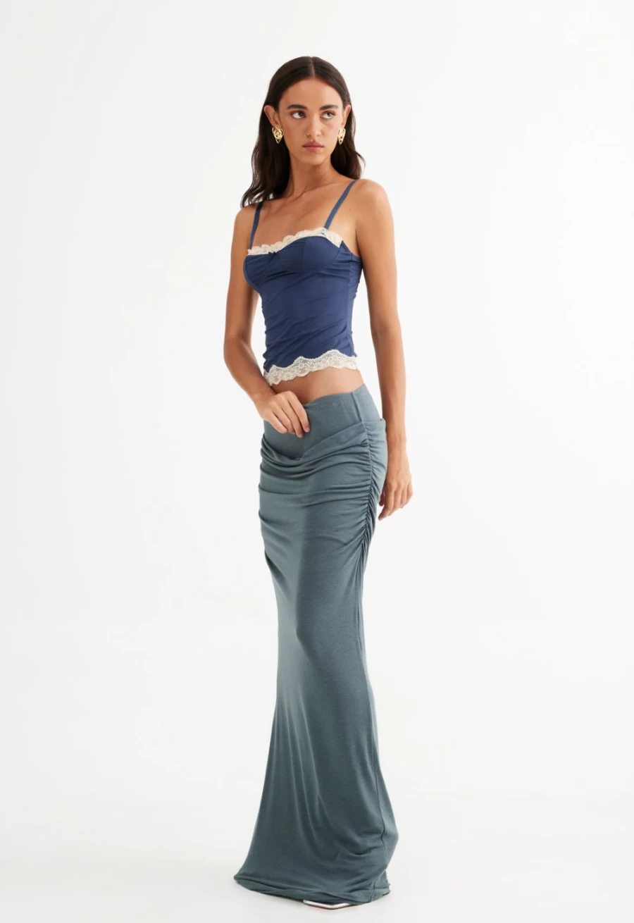 Lioness Women's Almost Famous Maxi Dress in Pewter - Stylish & Elegant Long Dress