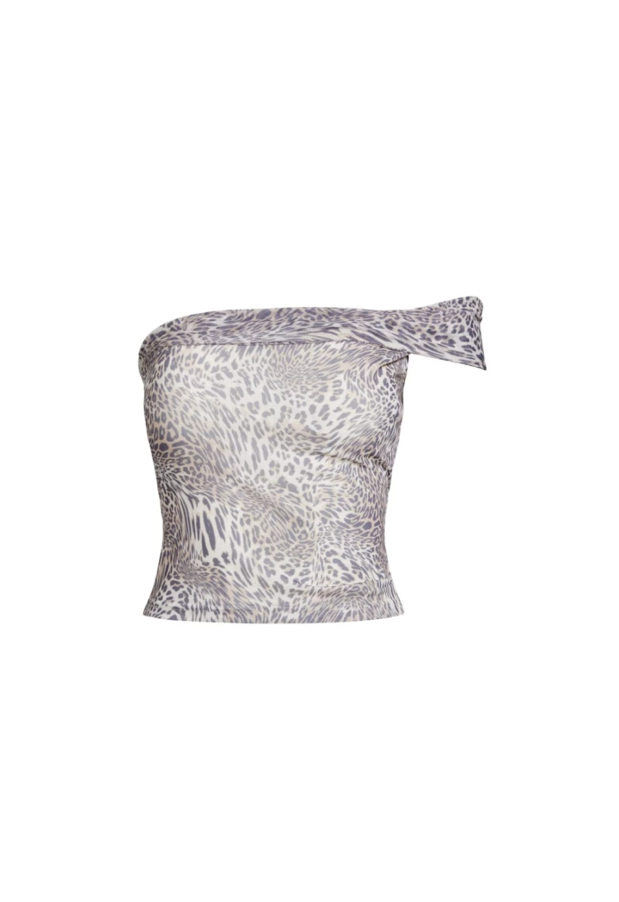Lioness Women's Leopard Print Magic Off Shoulder Top