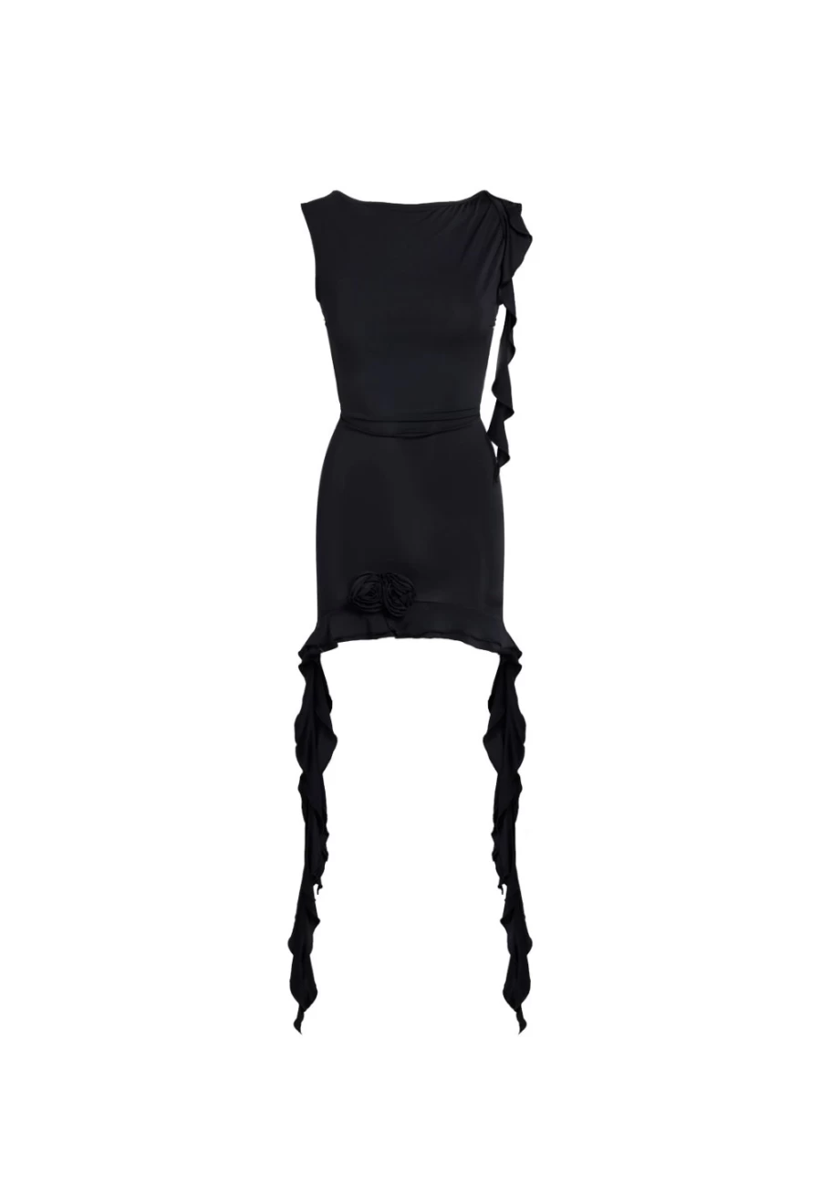 Lioness Women's Opulence Mini Dress in Onyx - Elegant & Stylish