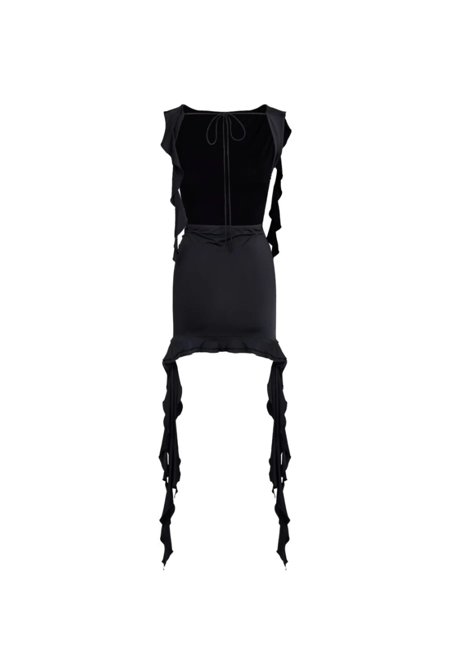 Lioness Women's Opulence Mini Dress in Onyx - Elegant & Stylish