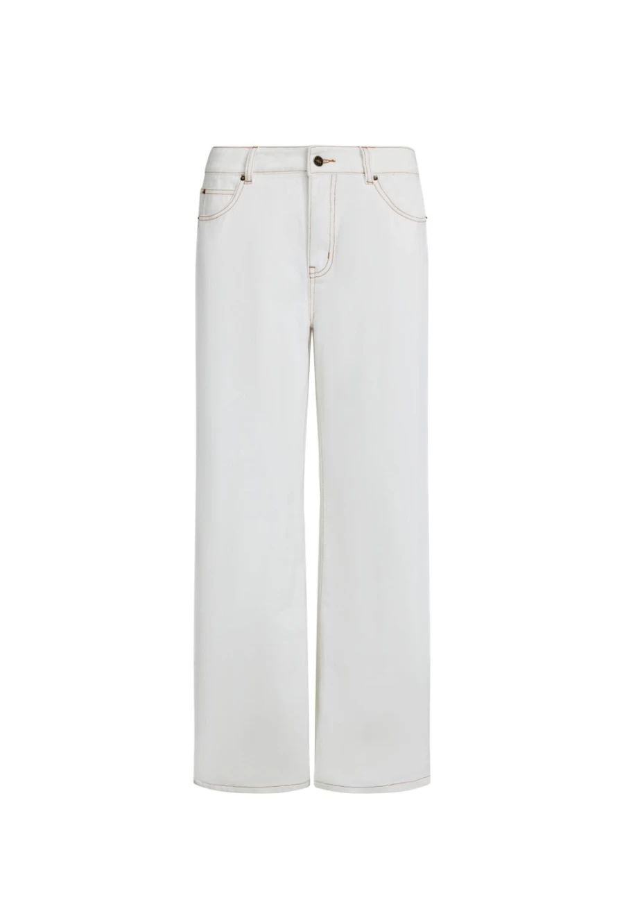 Lioness Women's Porcelain Top Model Jean - High-Waisted Slim Fit Stretch Denim Pants