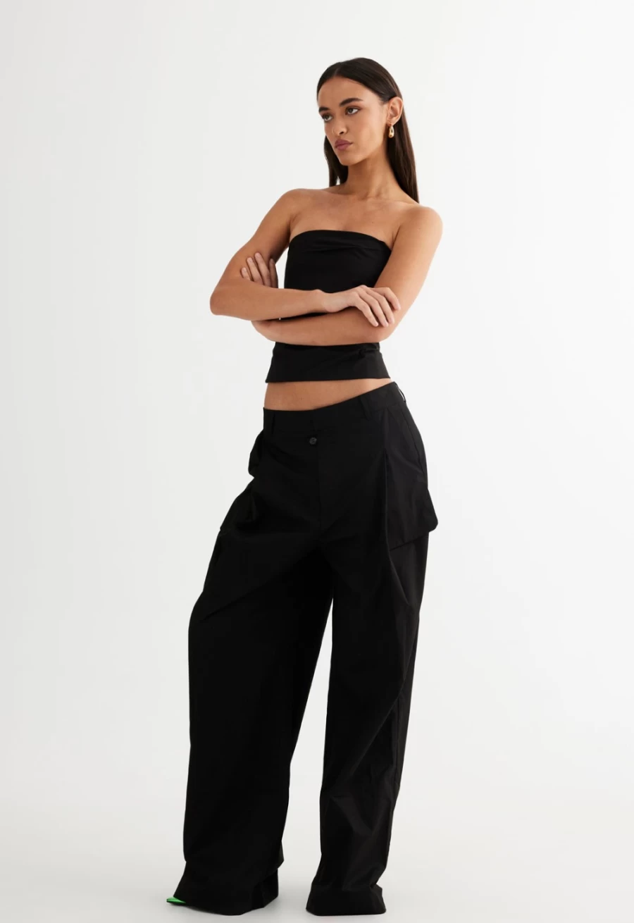 Lioness Women's Smokeshow Pant in Onyx - High-Waisted Sleek Leggings