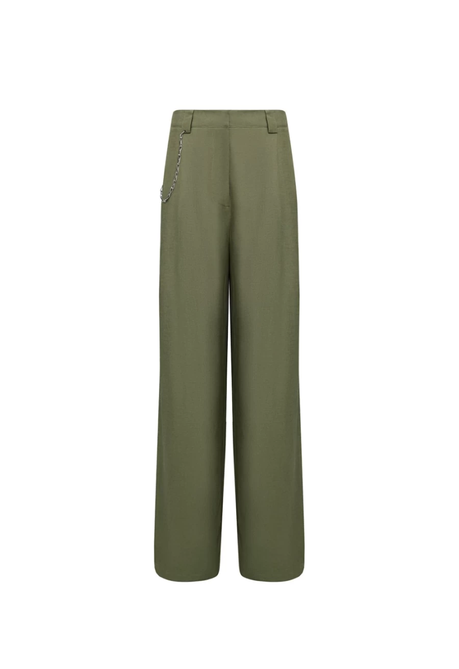 Lioness Women's Khaki Sebastian Pant - Stylish & Comfortable Casual Trousers