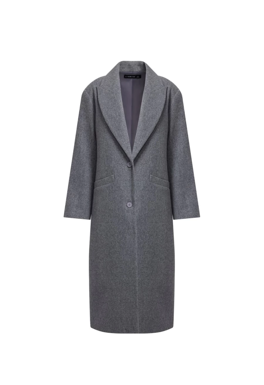 Lioness Women's Olsen Coat in Slate - Classic Stylish Outerwear