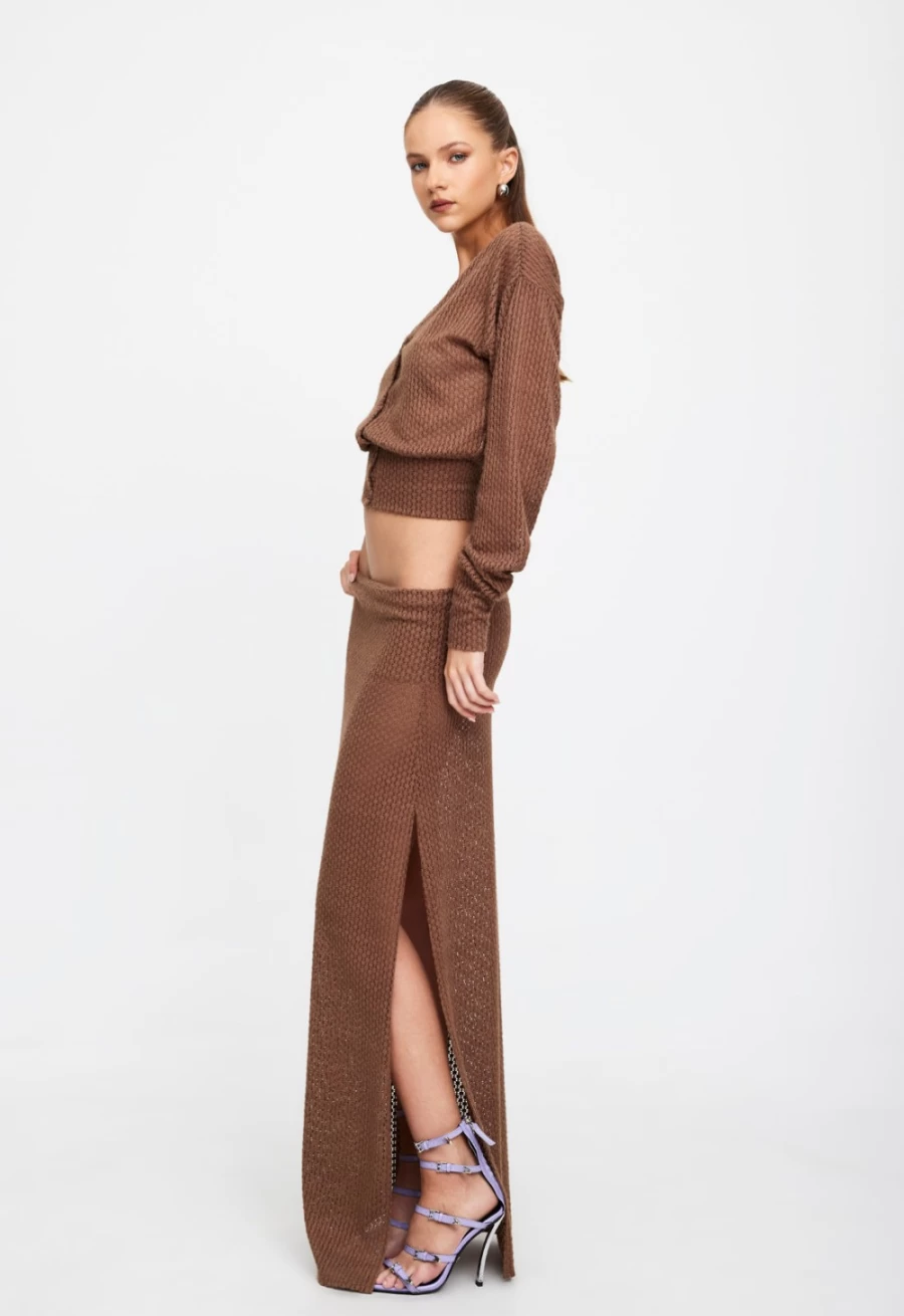Lioness Women's Chestnut Knit Top - Ghauri Stylish Comfort
