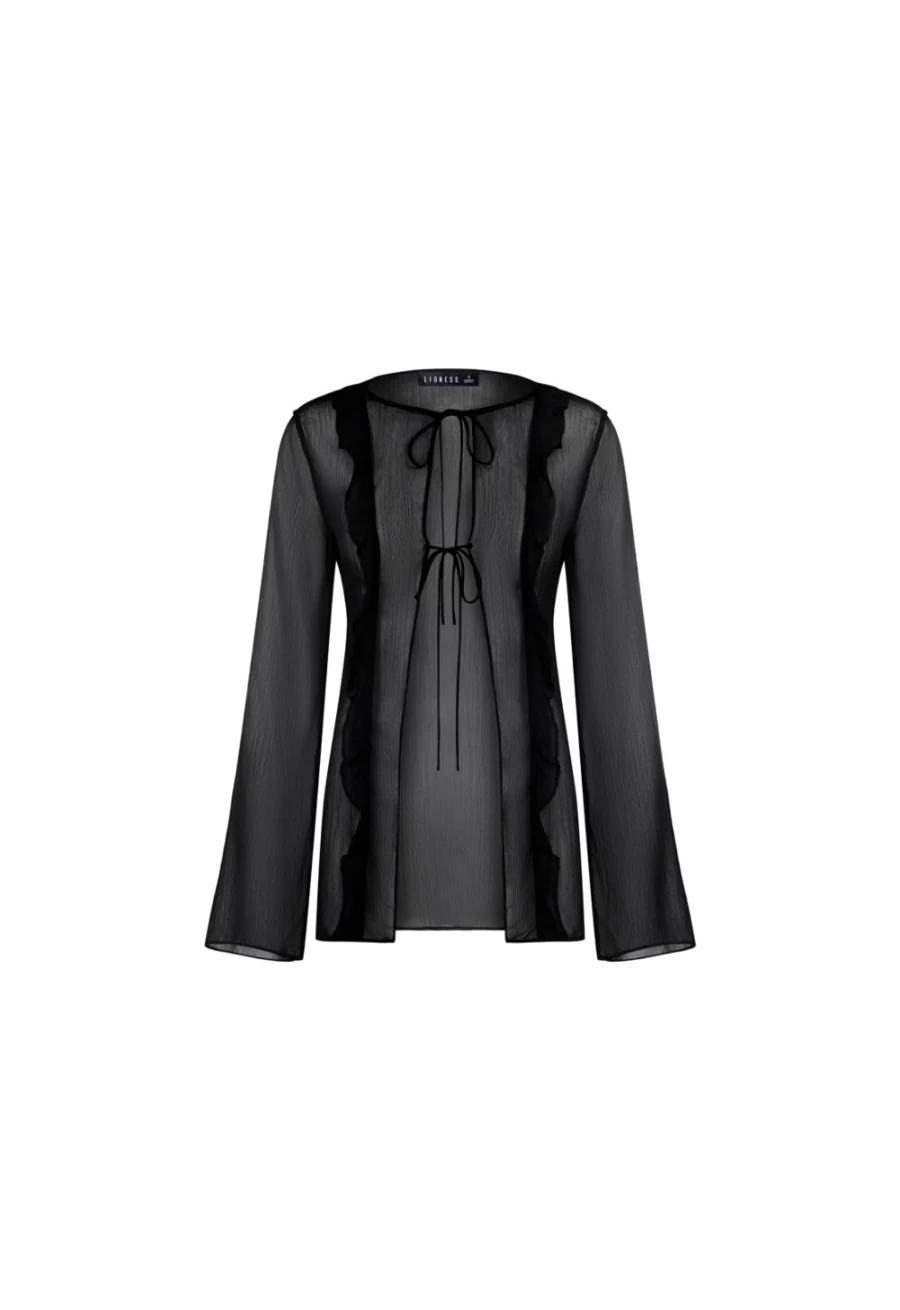 Lioness Women's Barely There Tie Top in Onyx - Lightweight & Comfortable