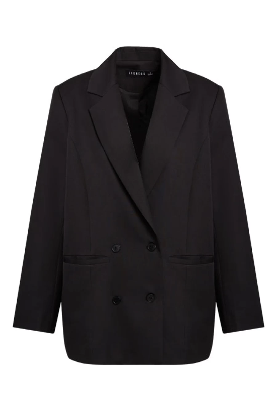 Lioness Women's Black Wyoming Blazer - Classic Tailored Jacket for Stylish Outfits