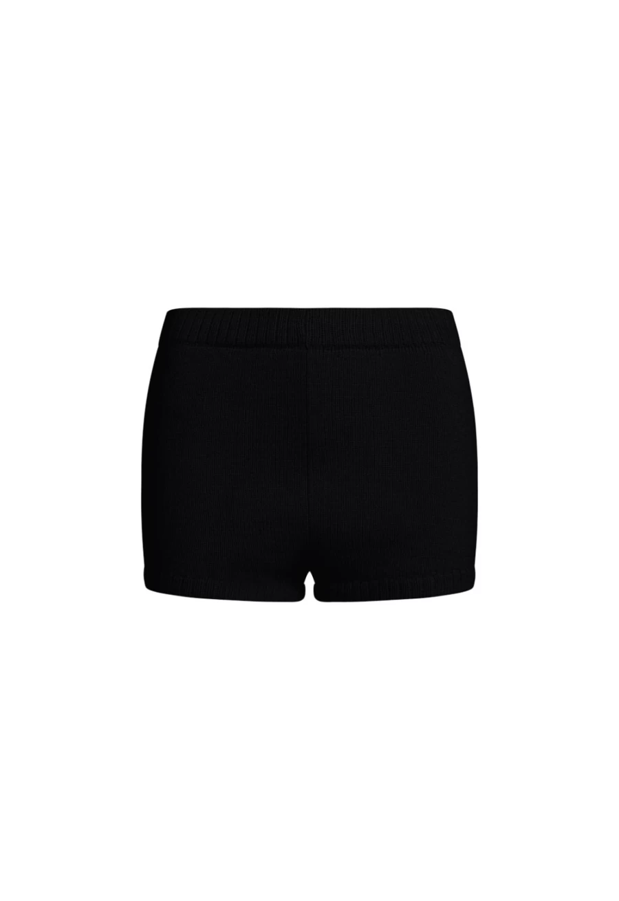 Lioness Women's Golden Knit Mini Shorts in Onyx - Stylish & Comfortable