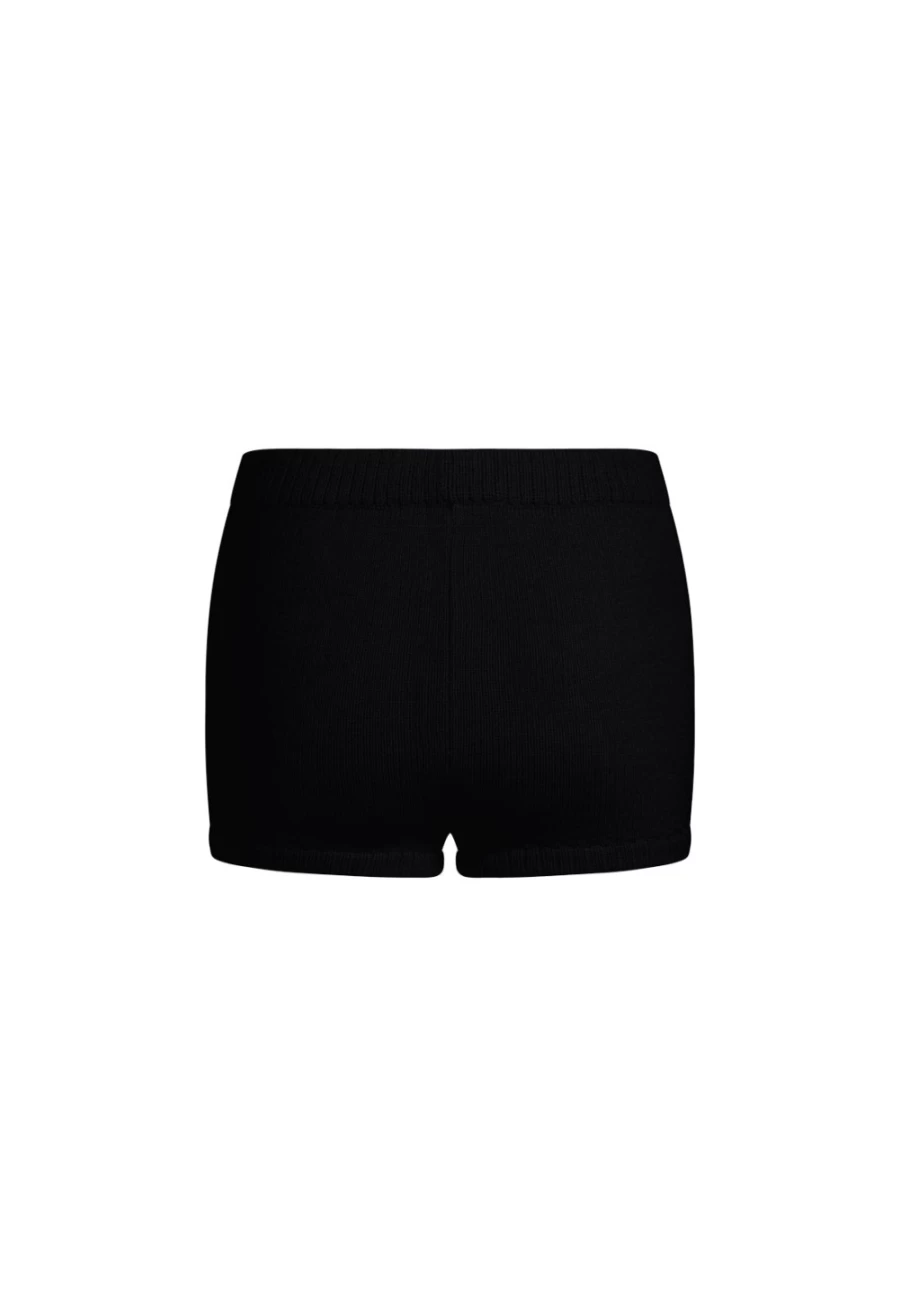 Lioness Women's Golden Knit Mini Shorts in Onyx - Stylish & Comfortable
