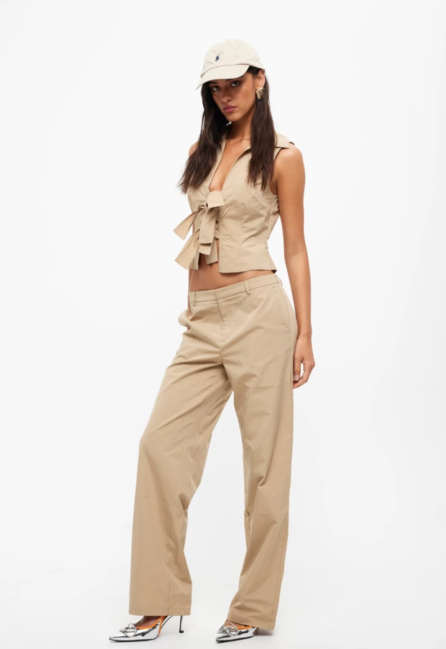 Lioness Women's Allure Pant in Taupe - Elegant High-Waisted Trousers for Women