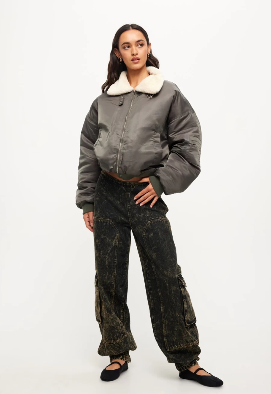 Lioness Women's Ash Carla Puffer Jacket – Warm Winter Coat