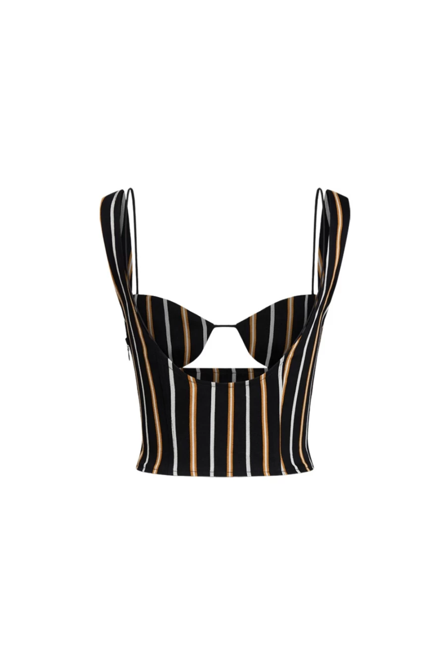 Lioness Women's Odette Top in Onyx Stripe - Stylish & Comfortable Blouse