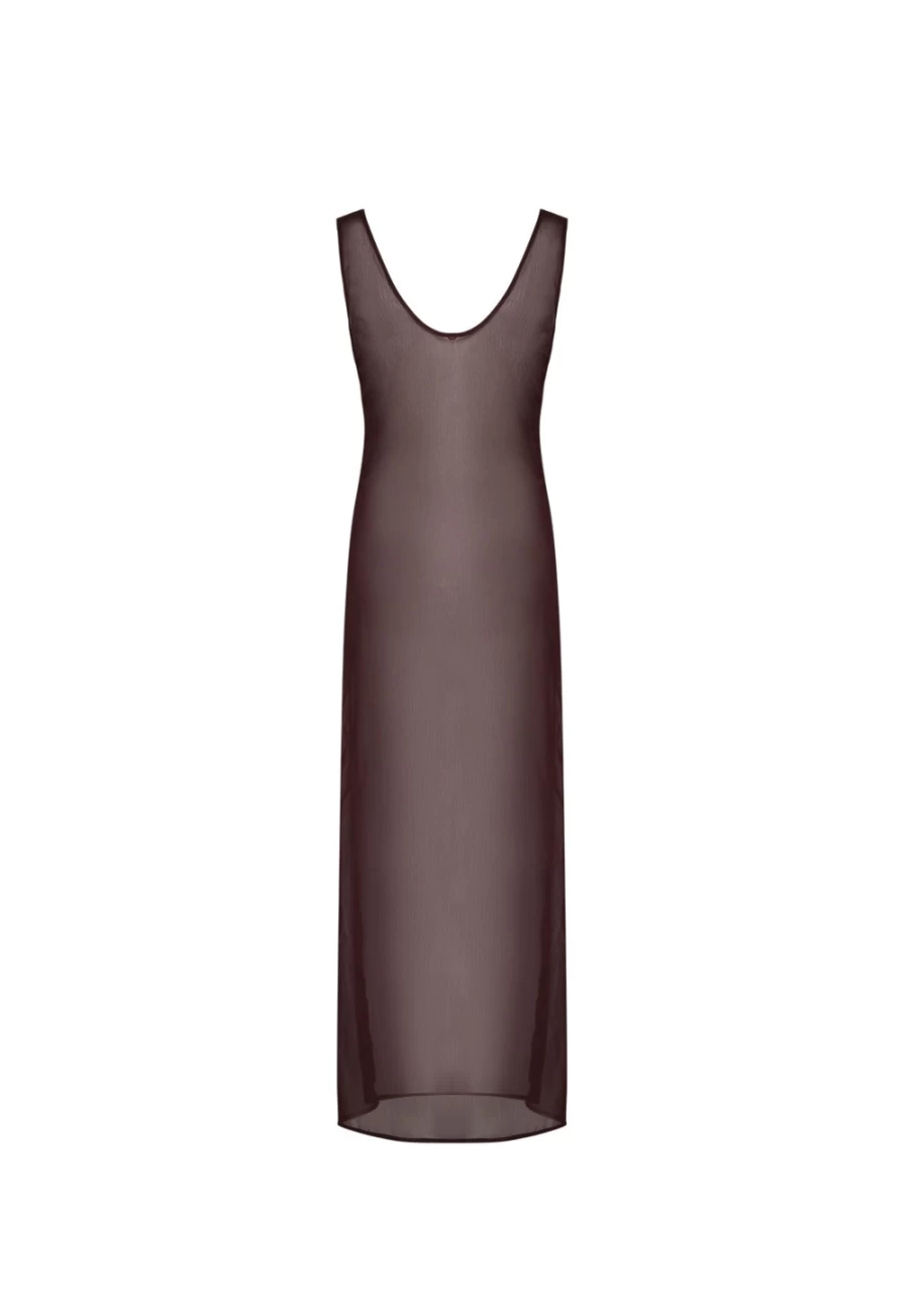 Lioness Women's Fame Maxi Dress in Chocolate - Elegant Long Maxi Dress for Women