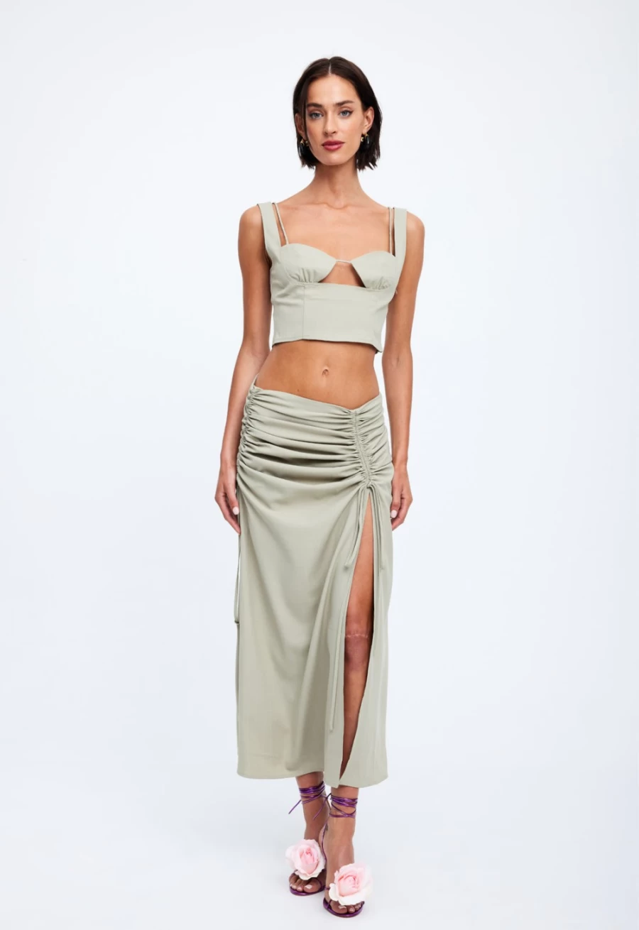 Lioness Women's Odette Top in Sage Green - Stylish & Comfortable Blouse