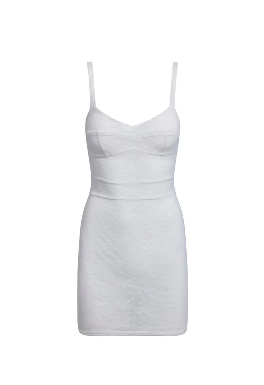 Lioness Women's Lace Mini Dress - Porcelain Mademoiselle Elegant Style