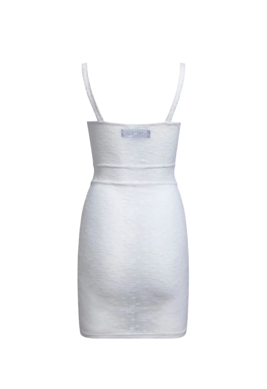 Lioness Women's Lace Mini Dress - Porcelain Mademoiselle Elegant Style