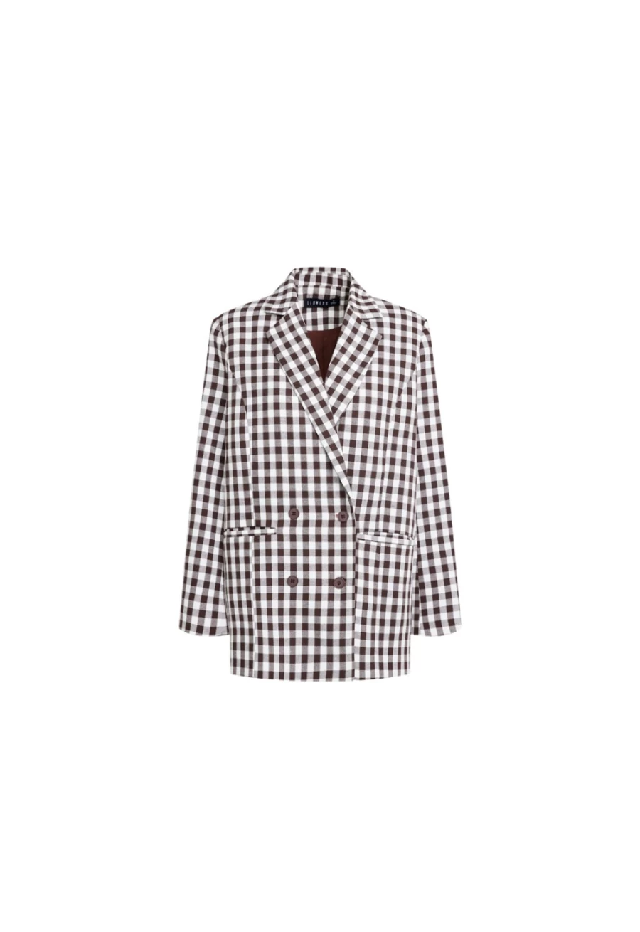 Lioness Women's Chocolate Blazer - 1980s Retro Style Jacket for Women
