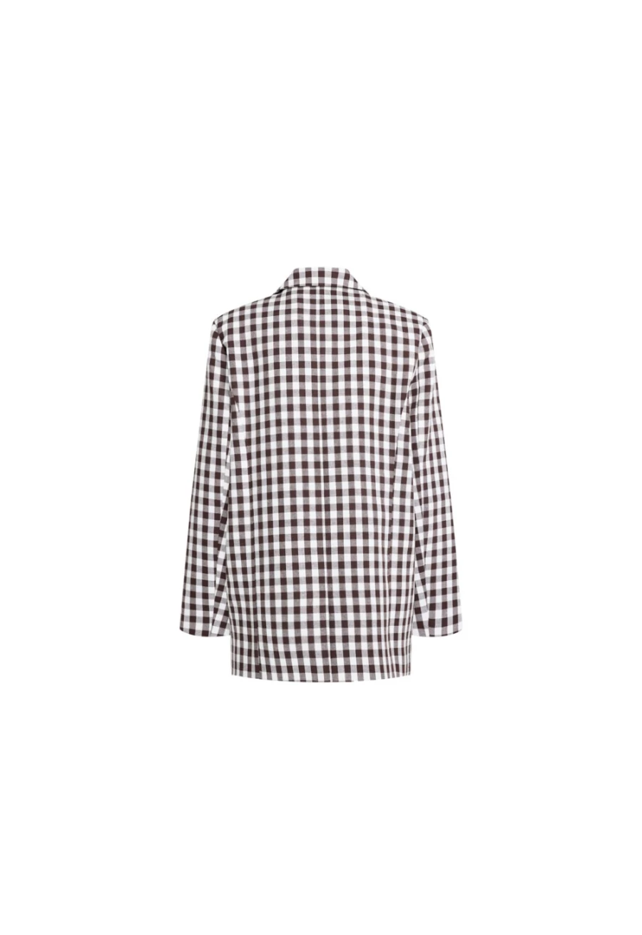 Lioness Women's Chocolate Blazer - 1980s Retro Style Jacket for Women