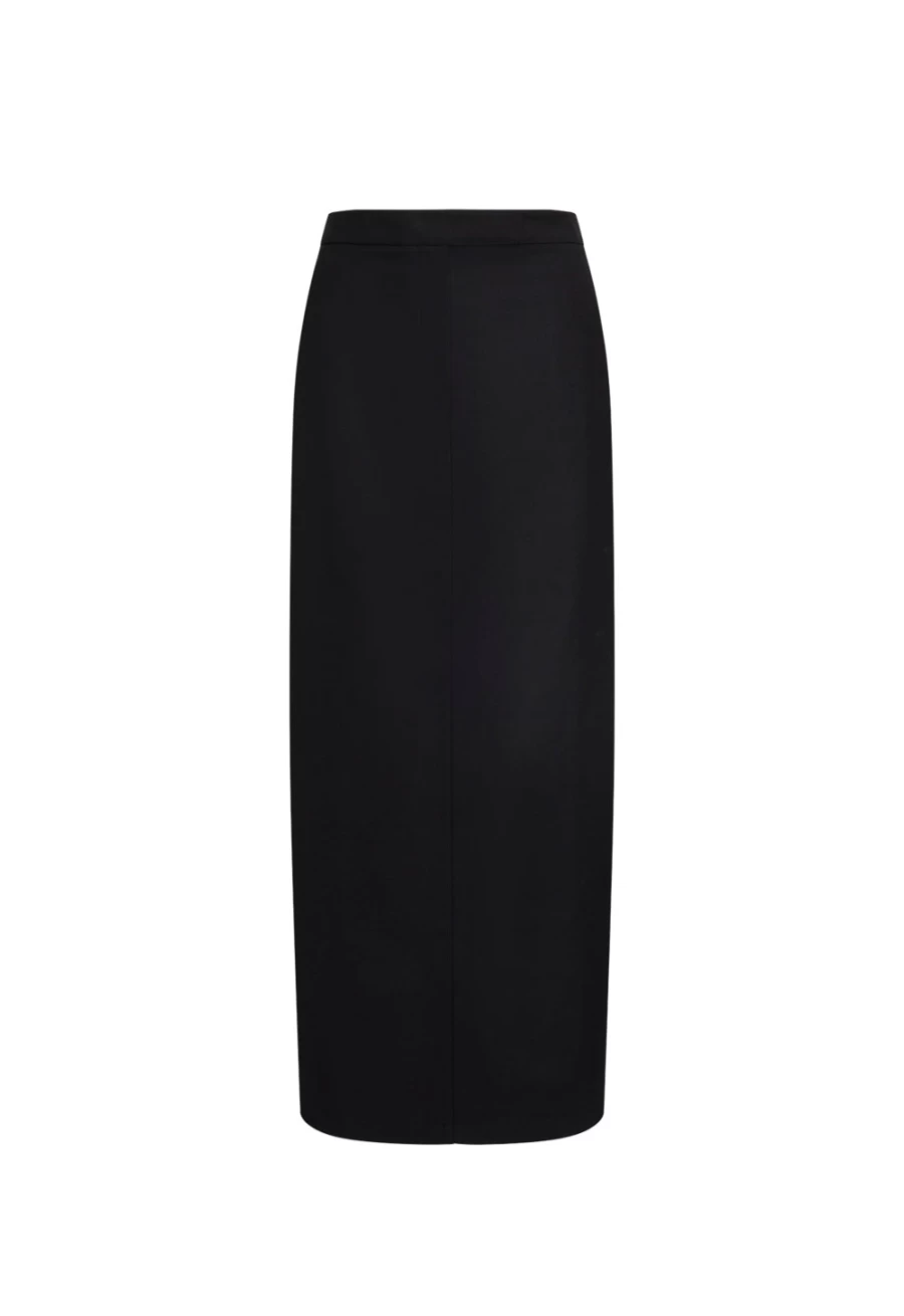 Lioness Women's Onyx Minimalist Maxi Skirt - Elegant Long Flowy Skirt