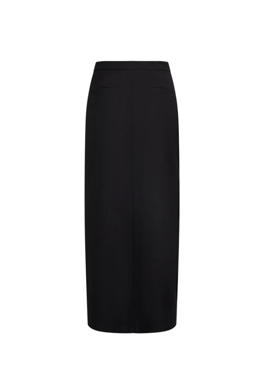 Lioness Women's Onyx Minimalist Maxi Skirt - Elegant Long Flowy Skirt