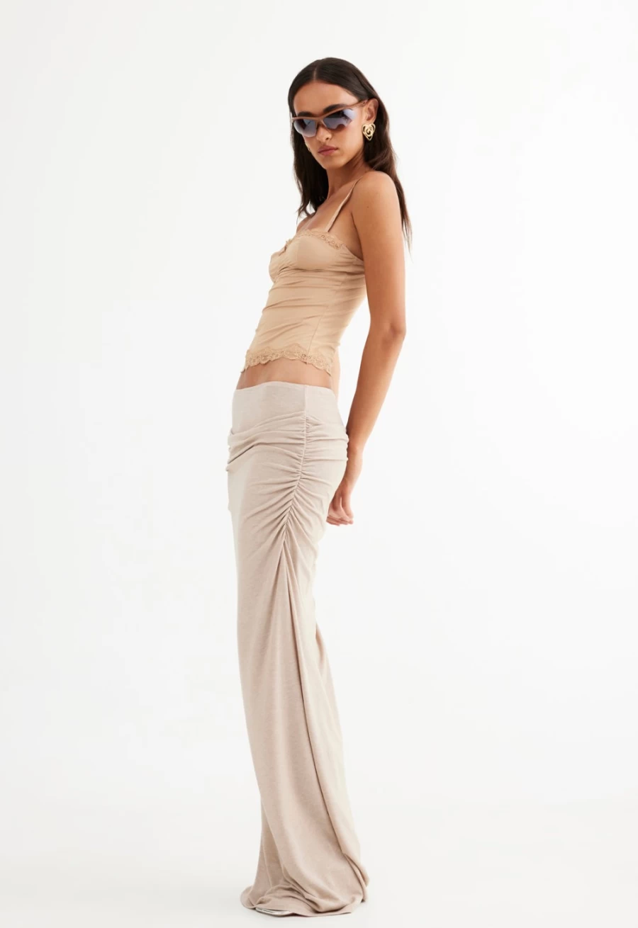 Lioness Women's Taupe Almost Famous Maxi Dress