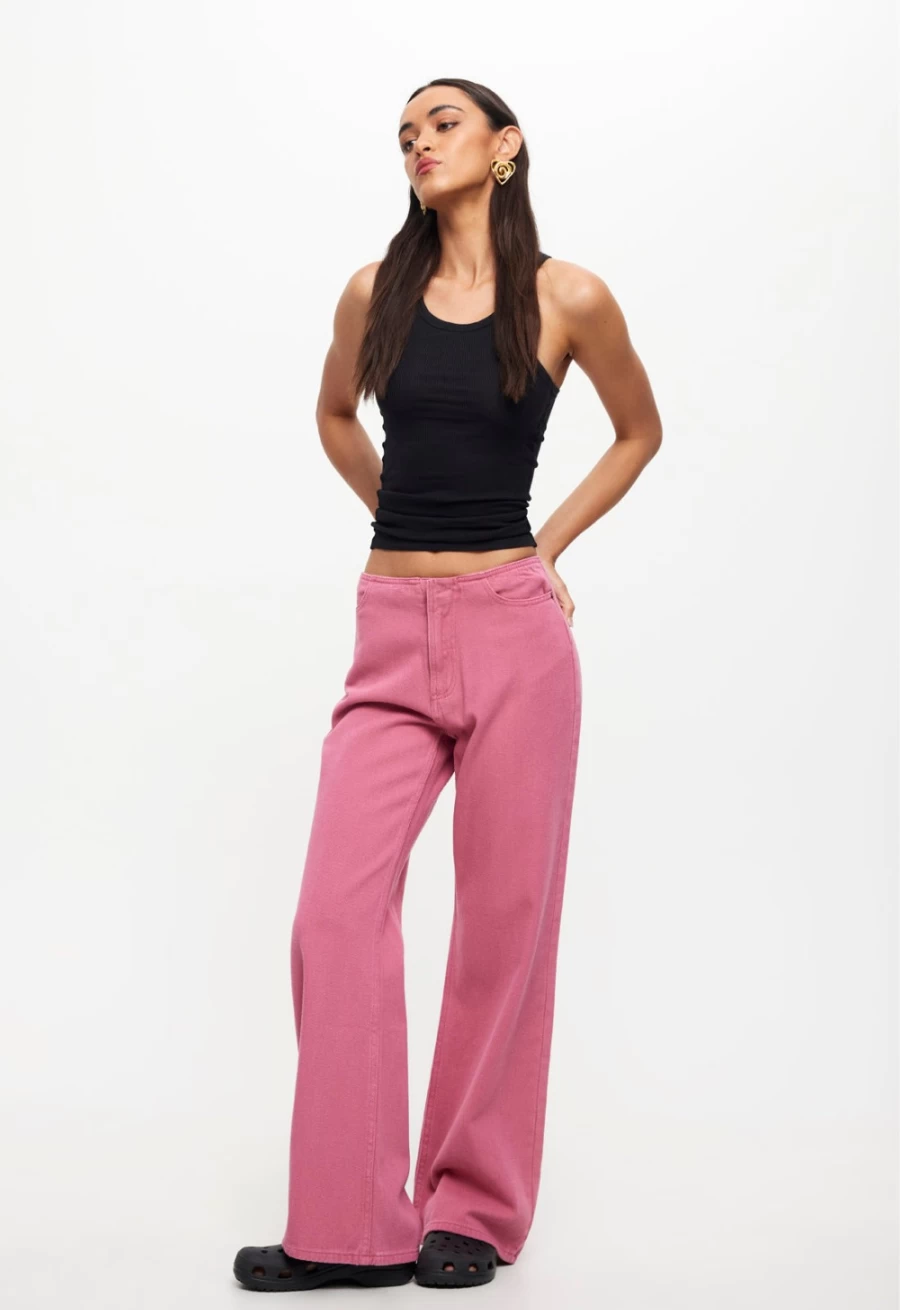 Lioness Women's Hot Pink Practical Magic Jeans | Stylish & Comfortable Denim