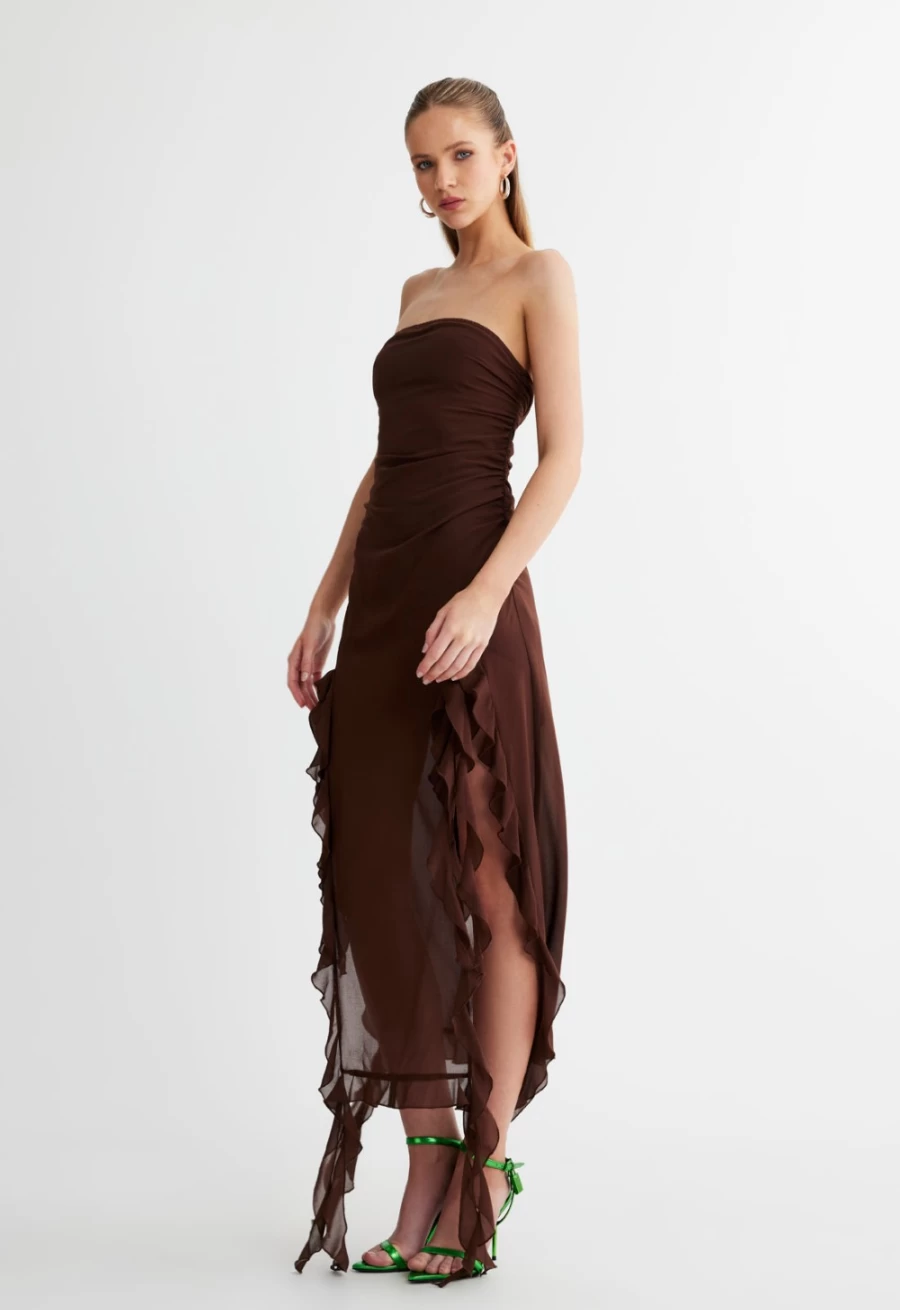 Lioness Women's Rendezvous Dress in Chocolate - Elegant & Stylish