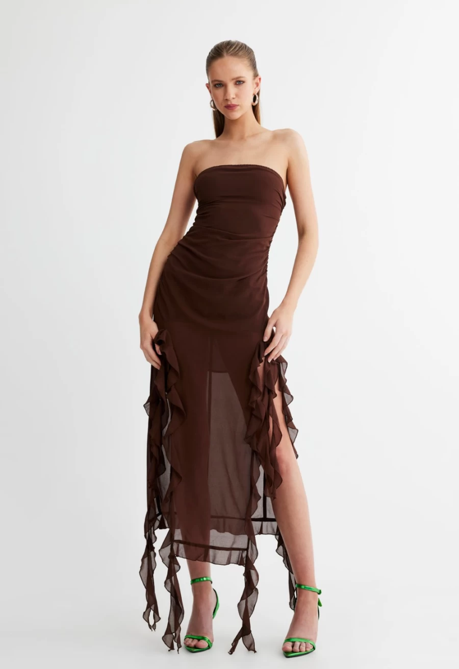 Lioness Women's Rendezvous Dress in Chocolate - Elegant & Stylish