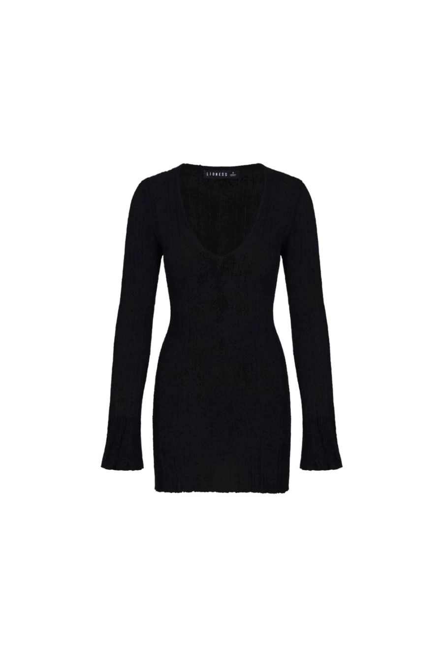 Lioness Women's Onyx Coyote Knit Dress - Stylish & Comfortable Casual Wear