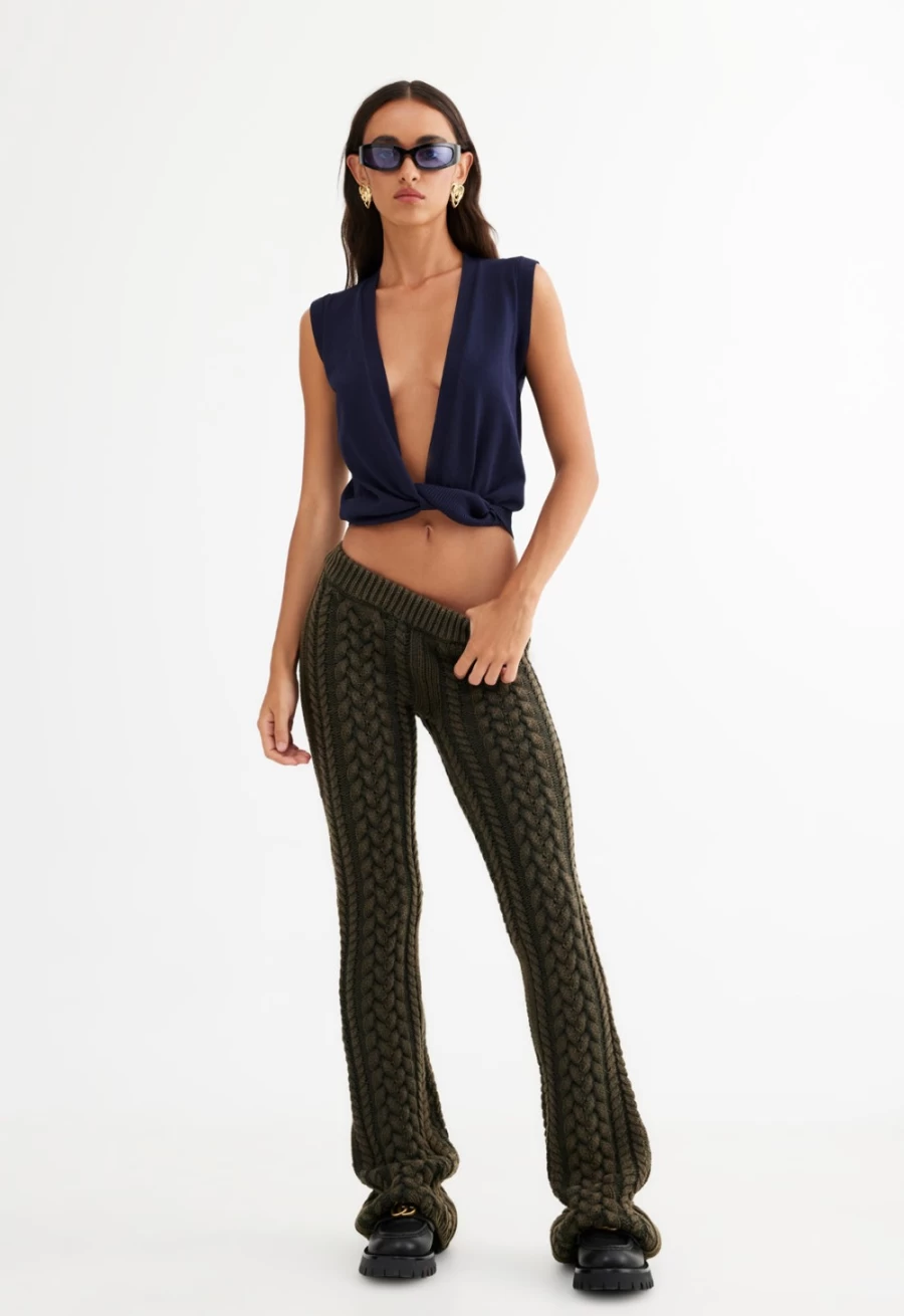 Lioness Women's Navy Tiny Dancer Top - Stylish Casual Blouse