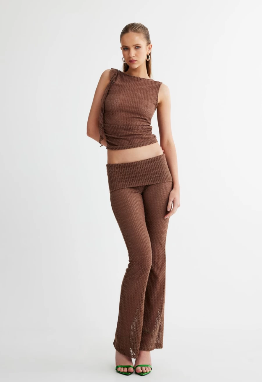 Lioness Women's Amelie Pant in Chestnut - Stylish & Comfortable Trousers