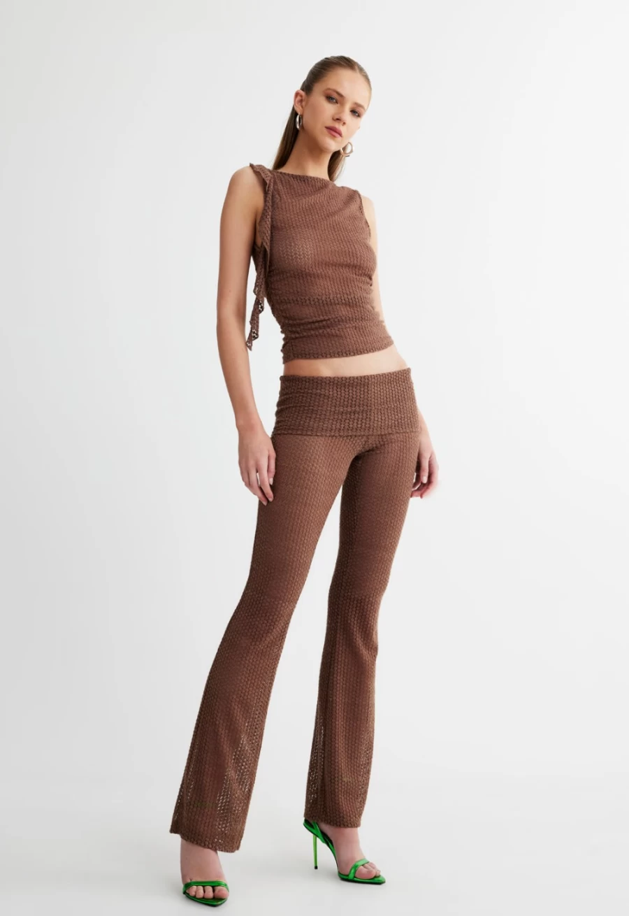 Lioness Women's Amelie Pant in Chestnut - Stylish & Comfortable Trousers