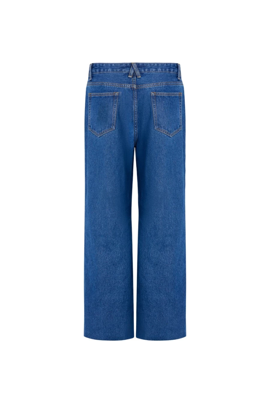 Lioness Women's Dark Denim Top Model Jeans for Stylish Comfort