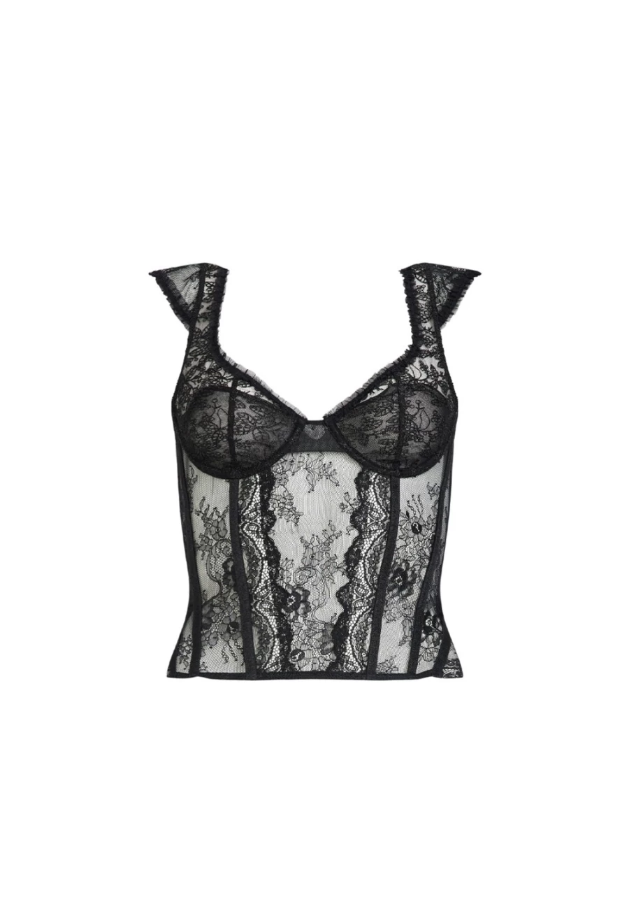 Lioness Women's Onyx Lace Corset - Some Like It Hot Style
