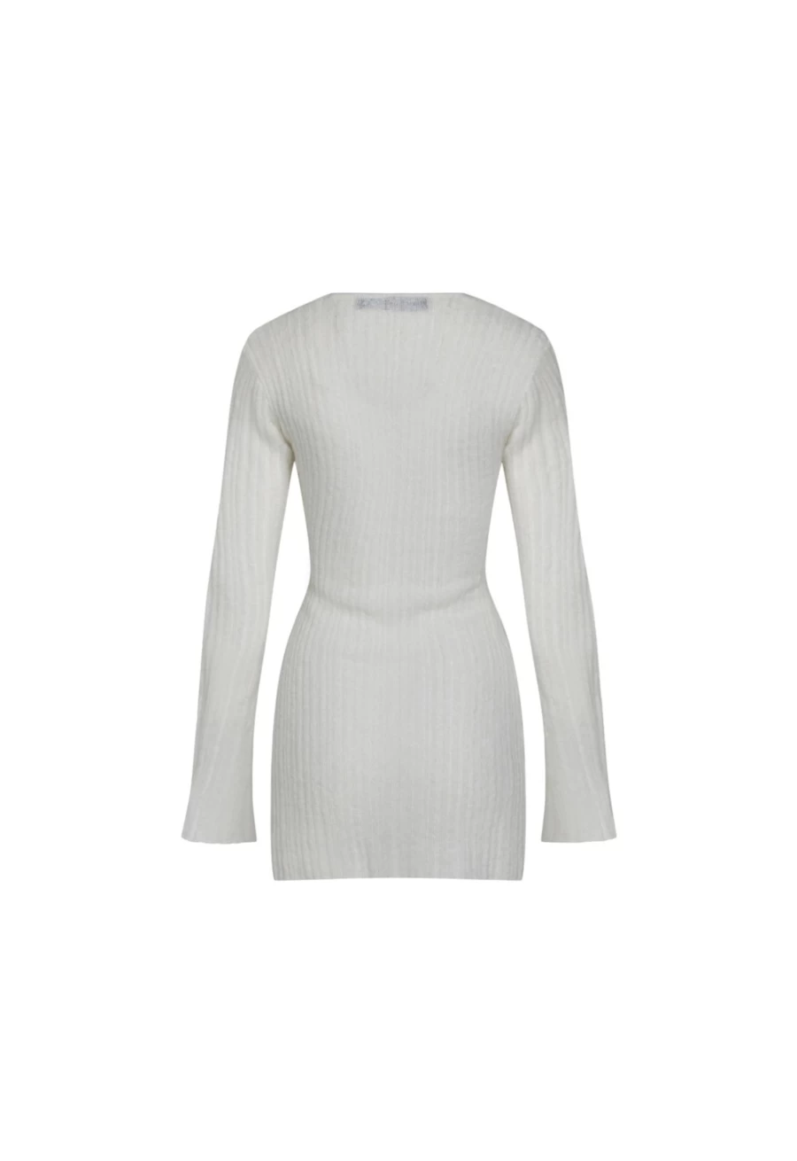 Lioness Women's Porcelain Coyote Knit Dress - Elegant Casual Wear
