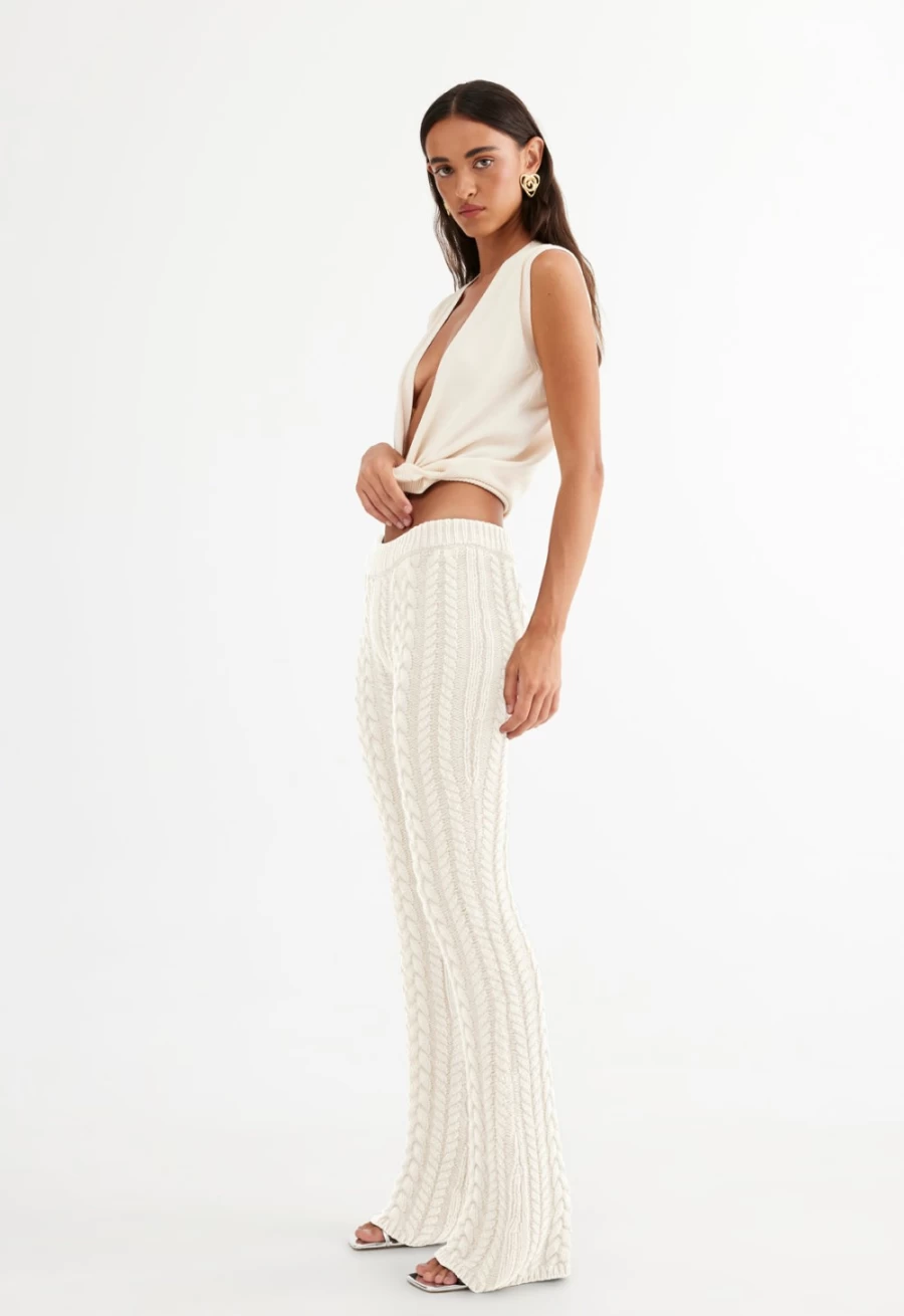 Lioness Women's Serena Pant in Cream - Comfortable & Stylish Trousers