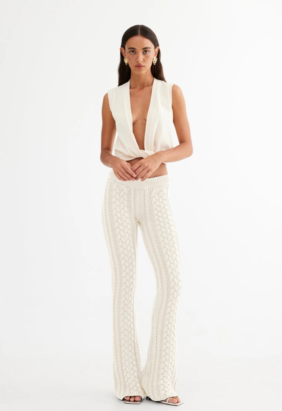 Lioness Women's Serena Pant in Cream - Comfortable & Stylish Trousers