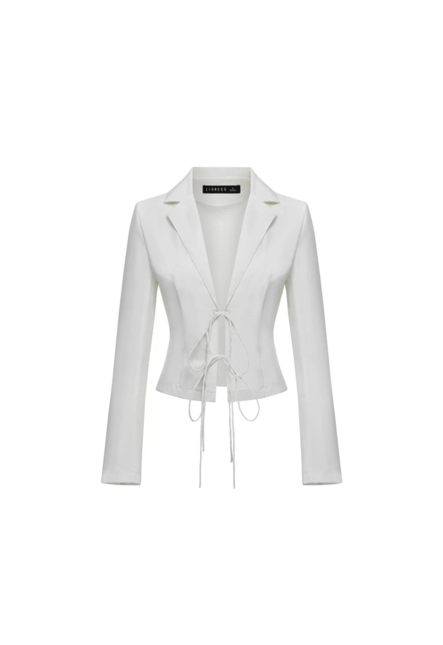 Lioness Women's Porcelain Tie Top - Stylish CK-Inspired Blouse for Fashionable Outfits