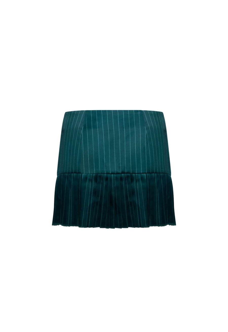Lioness Women's Green Pinstripe Mini Dress - Sjp Mini Style