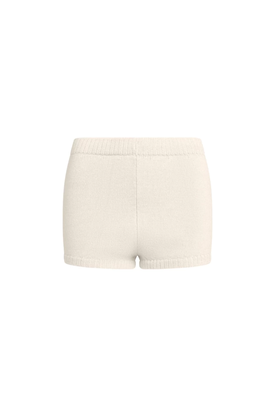 Lioness Women's Cream Golden Knit Mini Shorts