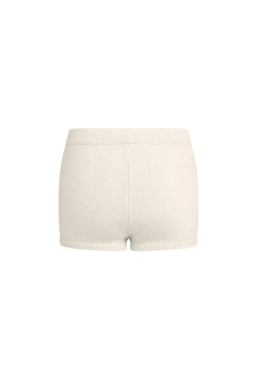 Lioness Women's Cream Golden Knit Mini Shorts