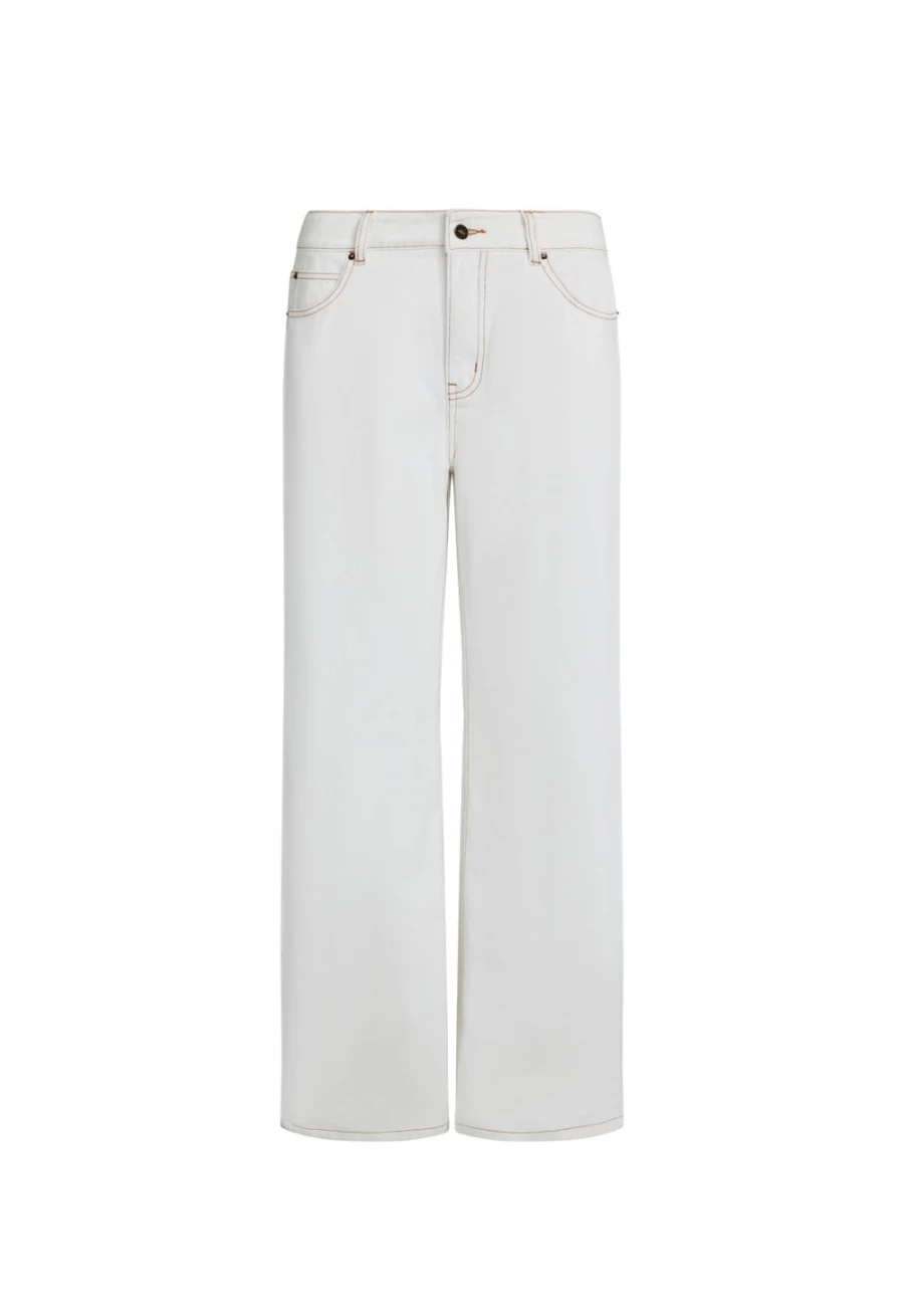 Lioness Women's Porcelain Top Model Jean - High-Waisted Slim Fit Denim Pants
